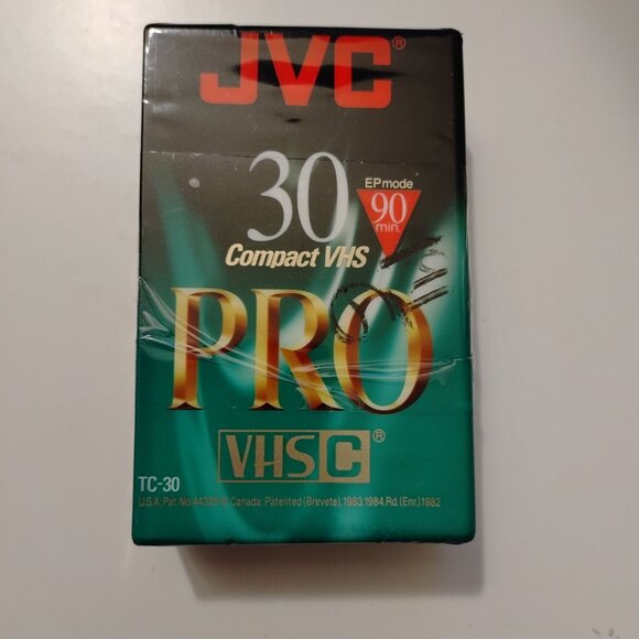JVC VHS-C  COMPACT VHS PRO 30-TC-30- BRAND NEW SEALED. - Picture 1 of 3